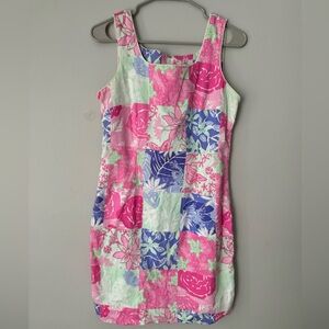 Lilly Pulitzer Patchwork Colorful Dress. Size 6.